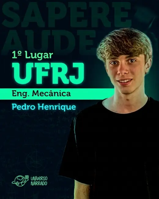 Aluno aprovado do Universo Narrado