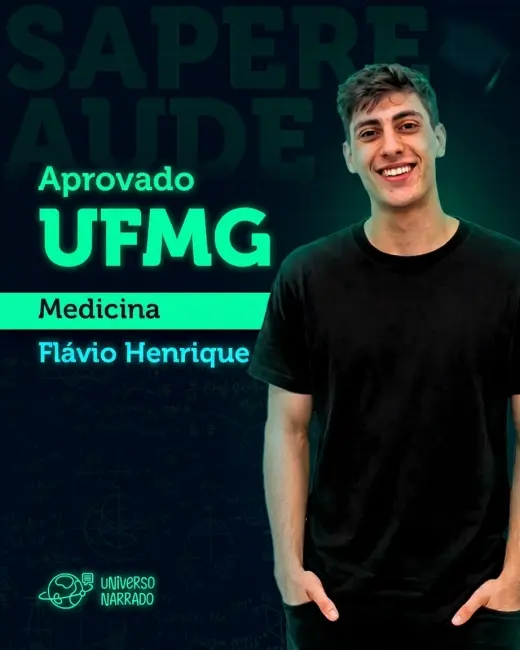 Aluno aprovado do Universo Narrado