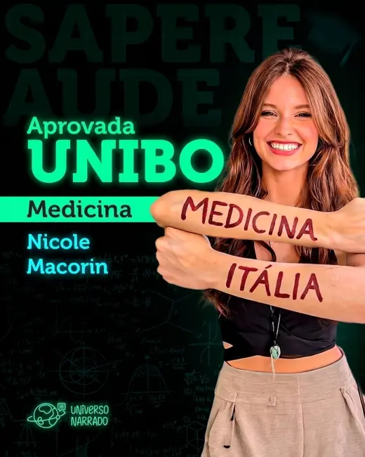 Aluno aprovado do Universo Narrado