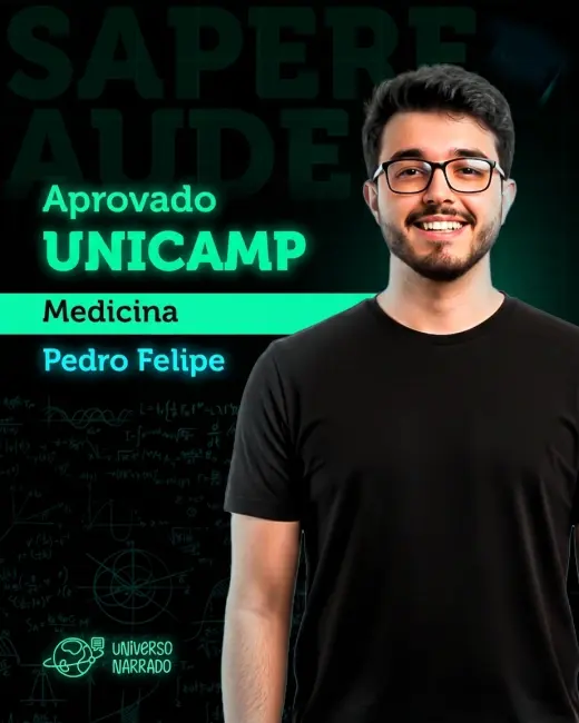 Aluno aprovado do Universo Narrado