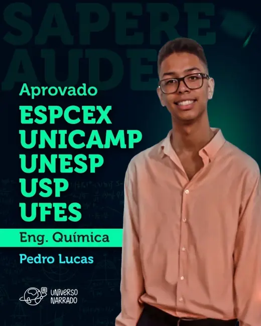 Aluno aprovado do Universo Narrado
