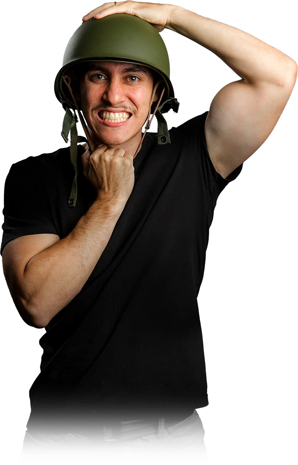 Professor Felipe Guisoli do Universo Narrado com os braços abertos