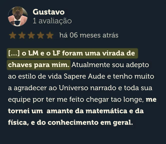 Avaliação no Google