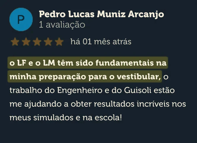 Avaliação no Google