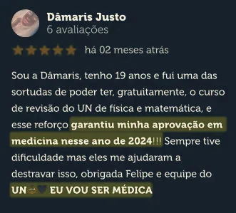 Avaliação no Google