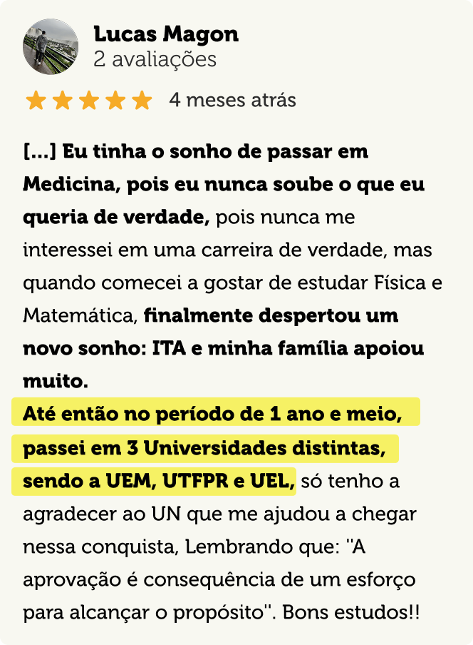Avaliação no Google - print