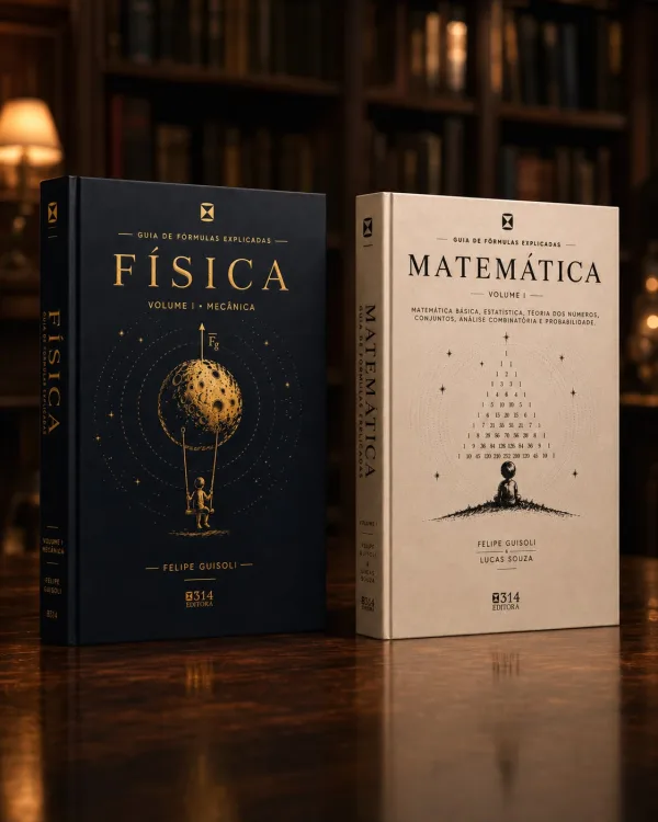 Guia de Fórmulas Explicadas — os 2 livros (Física + Matemática)