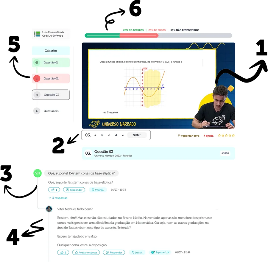 Resoluções em vídeo e suporte na plataforma
