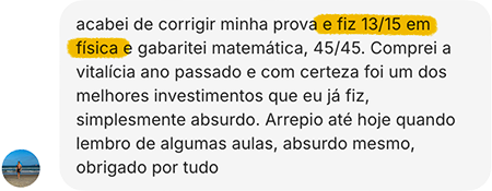 Print de conversa no Instagram