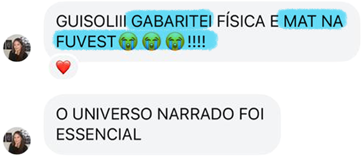 Print de conversa no Instagram