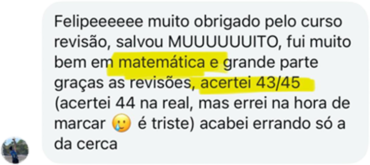 Print de conversa no Instagram