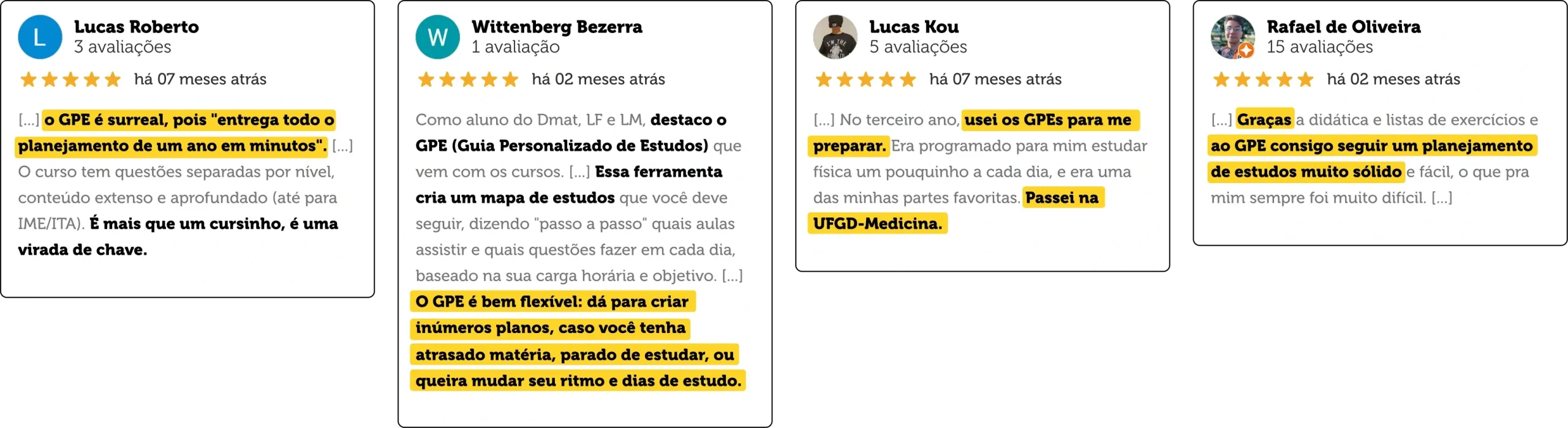 Resultados e Provas Sociais do GPE