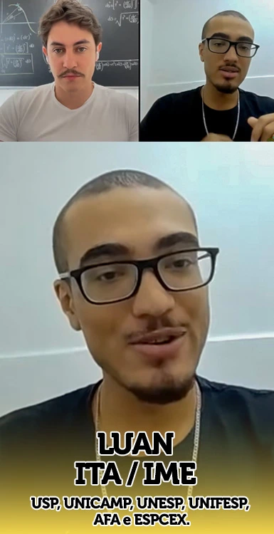 Depoimento de aluno aprovado