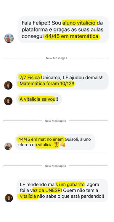 Depoimento de aluno aprovado